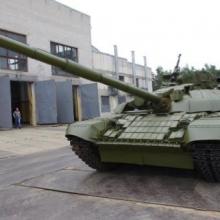 Tank T-72B1-1050 with upgraded explosive-reactive armor